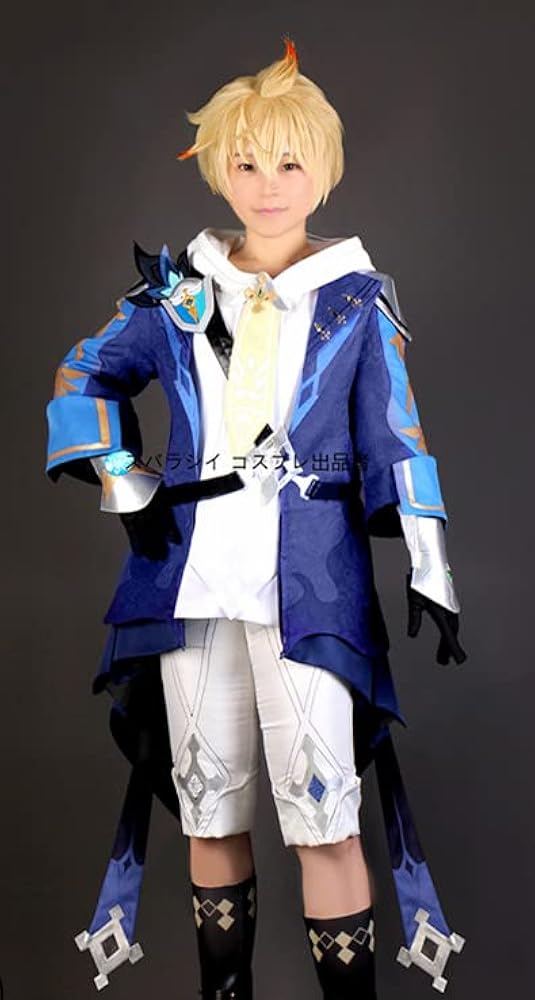 三分妄想 原神 ミカ コスプレ 衣装 女性XL ウィッグ・靴付き フルセット 三分妄想 原神 コスプレ ミカ 衣装 ※ウィッグ 靴 追加可 : 五